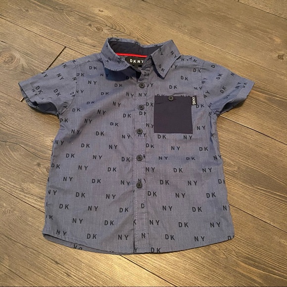 Dkny Other - DKNY 3T short sleeve Blue button down shirt